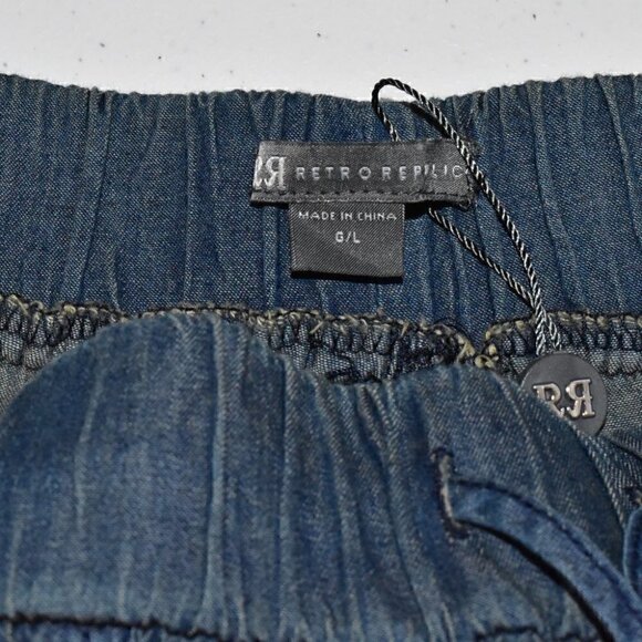 Retro Republic Lightweight Pull On Jogger Pants Size L - Picture 3 of 14